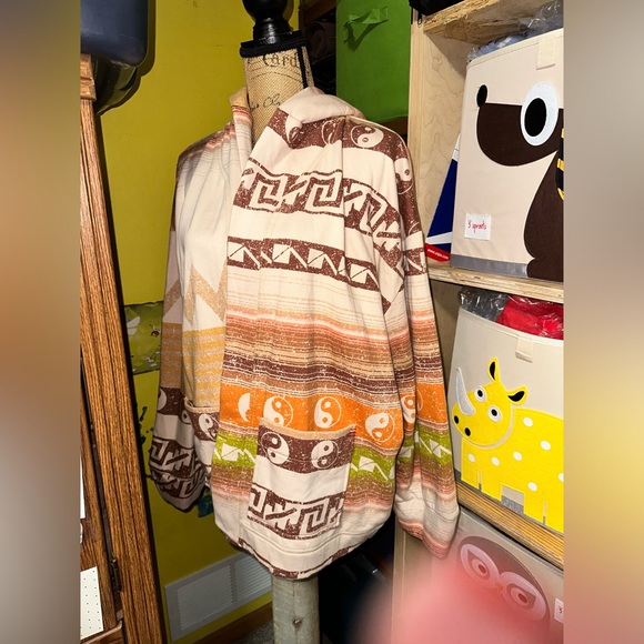 ☀️🧡💛🤎NWT URBAN OUTFITTERS DBG Open Front Jacket with pockets and hood - Picture 4 of 14
